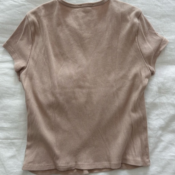 Reformation tan Ribbed Top - Picture 3 of 3